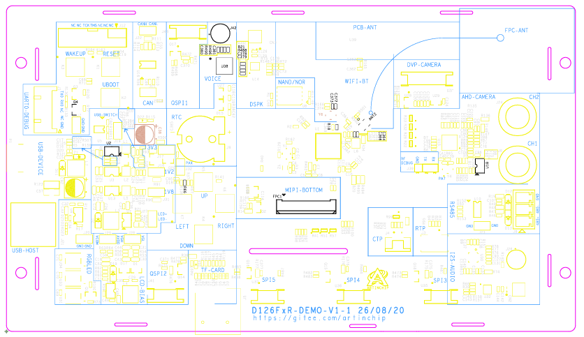 D126FxR-DEMO-V1-1 component layout